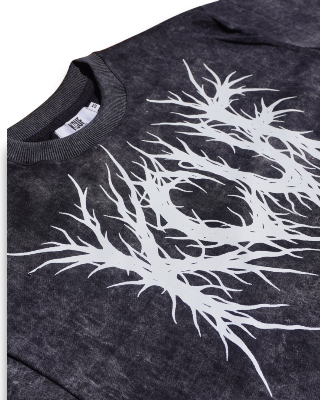 KCUF DeathThrow Oversized Tee Washed Black