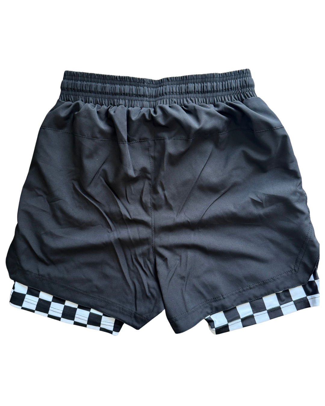 KCUF Men's Strung out Checkered (lined) 5 inch inseam