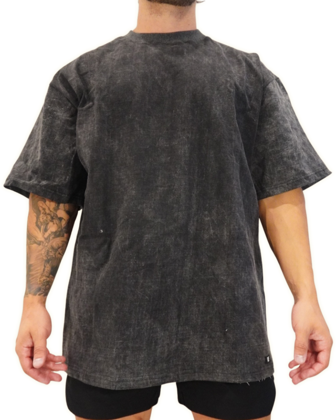 KCUF Overthrow Oversized Tee Washed Black