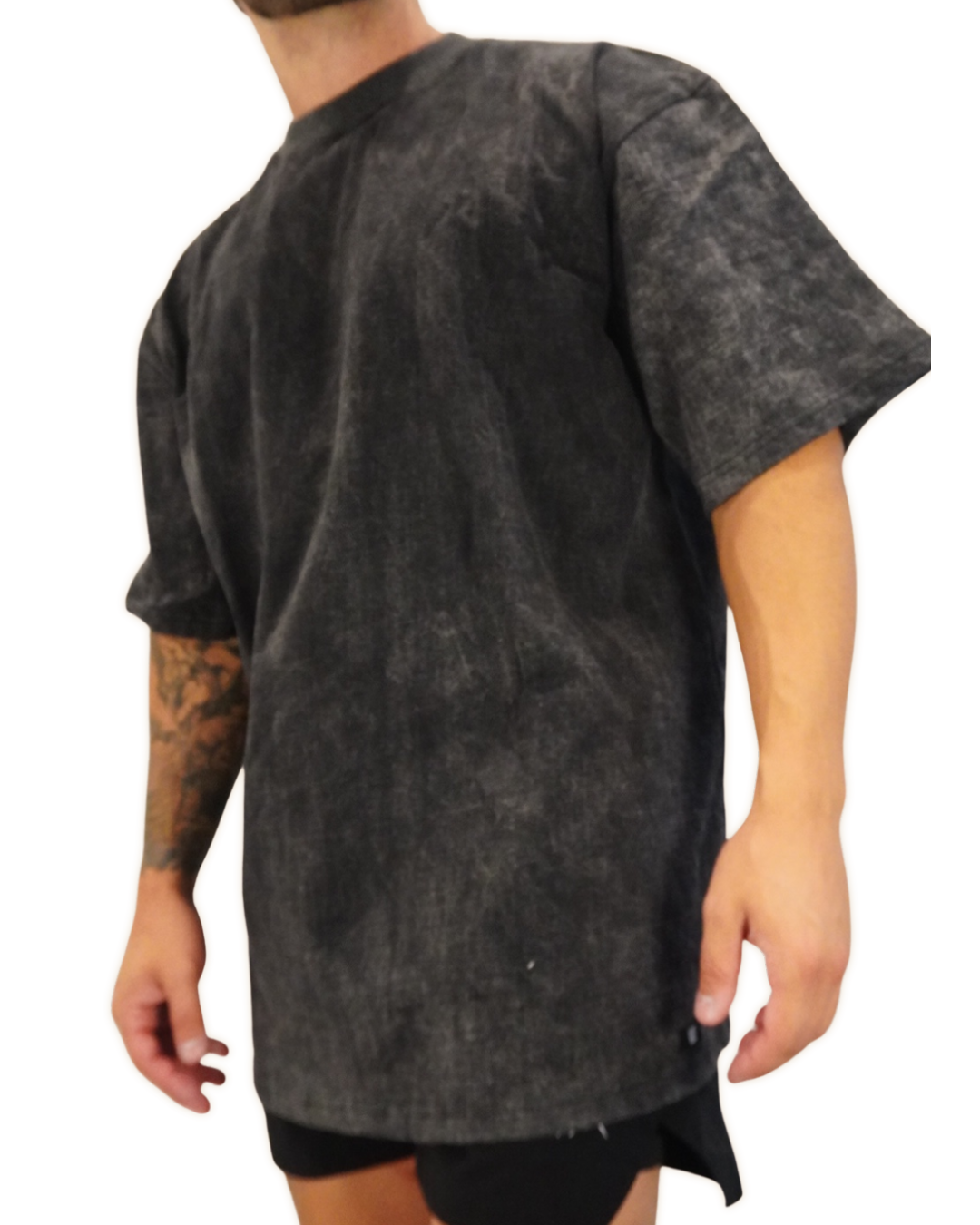 KCUF Overthrow Oversized Tee Washed Black