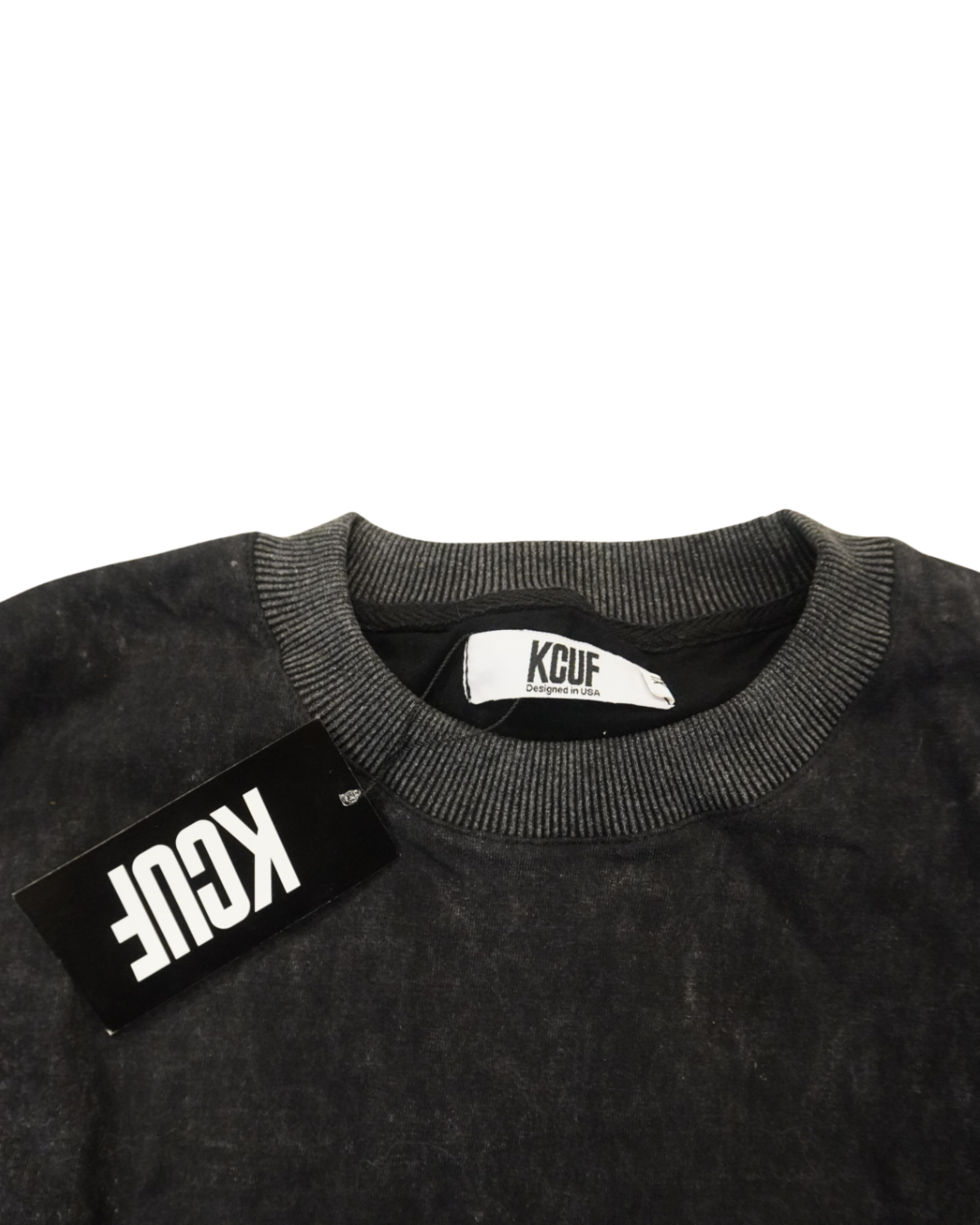 KCUF Overthrow Oversized Tee Washed Black
