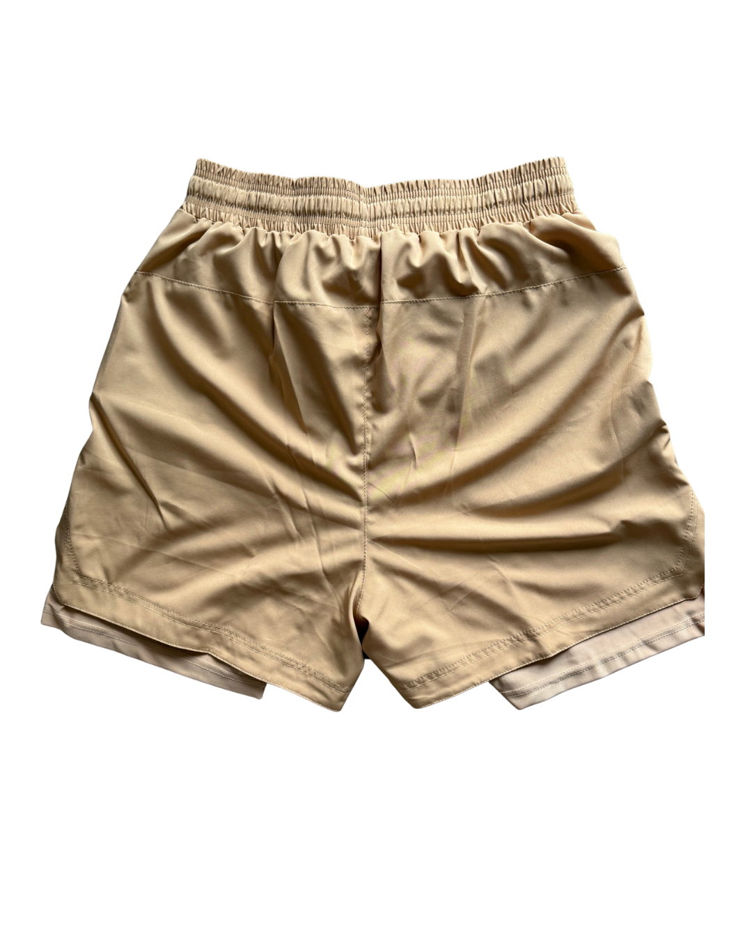 Men's Tan Strung Out 5 Inch Short (lined)