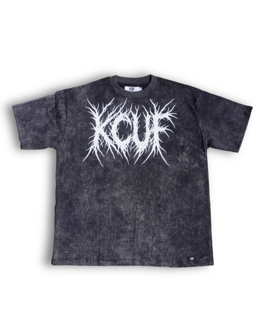 KCUF DeathThrow Oversized Tee Washed Black
