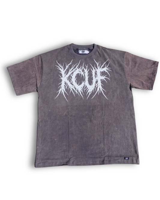KCUF DeathThrow Oversized Tee Washed Gray