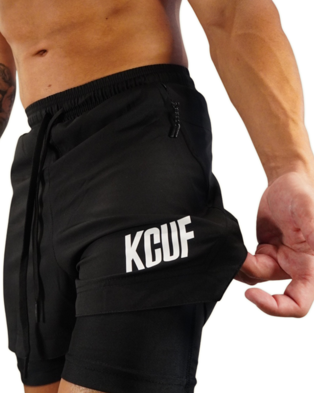 Men's Black Strung Out 5 Inch Short (linered)