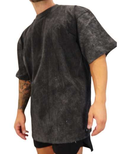 KCUF Overthrow Oversized Tee Washed Black