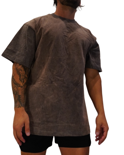 KCUF Overthrow Oversized Tee Washed Grey