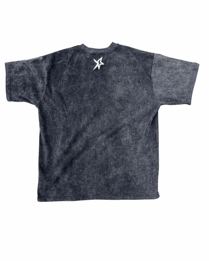 KCUF Overthrow Oversized Tee Washed Black